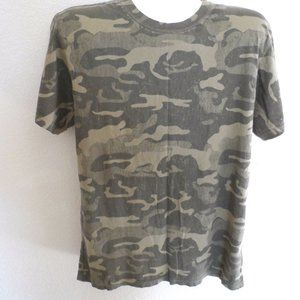 CUSTOM '77 MEN'S CAMOUFLAGE ARMY FATIGUE T-SHIRT SIZE: M